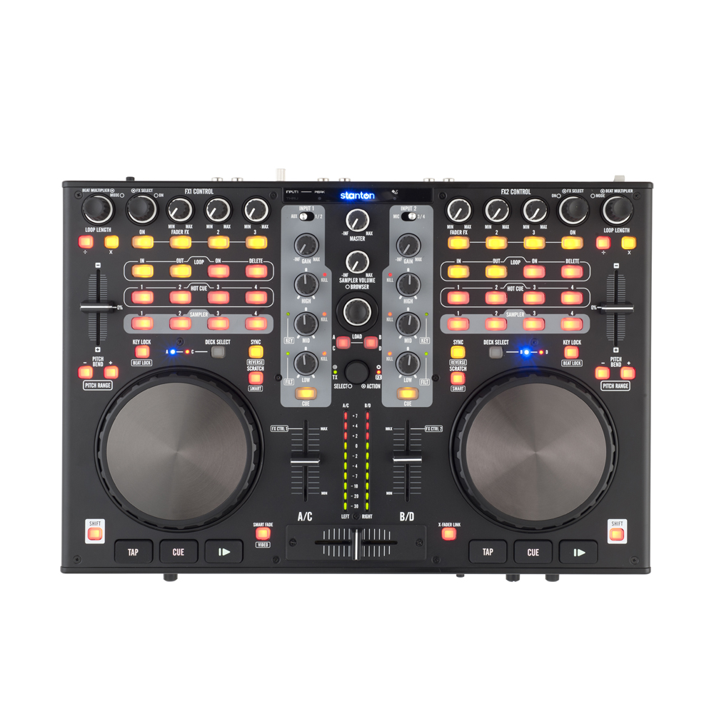 Stanton DJC.4 Digital DJ Controller with Built-In Audio Interface