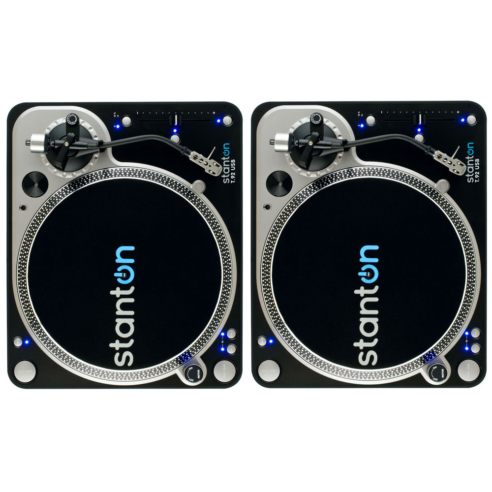 Stanton T. M2 USB Direct Drive S arm USB DJ Turntable+Headphones