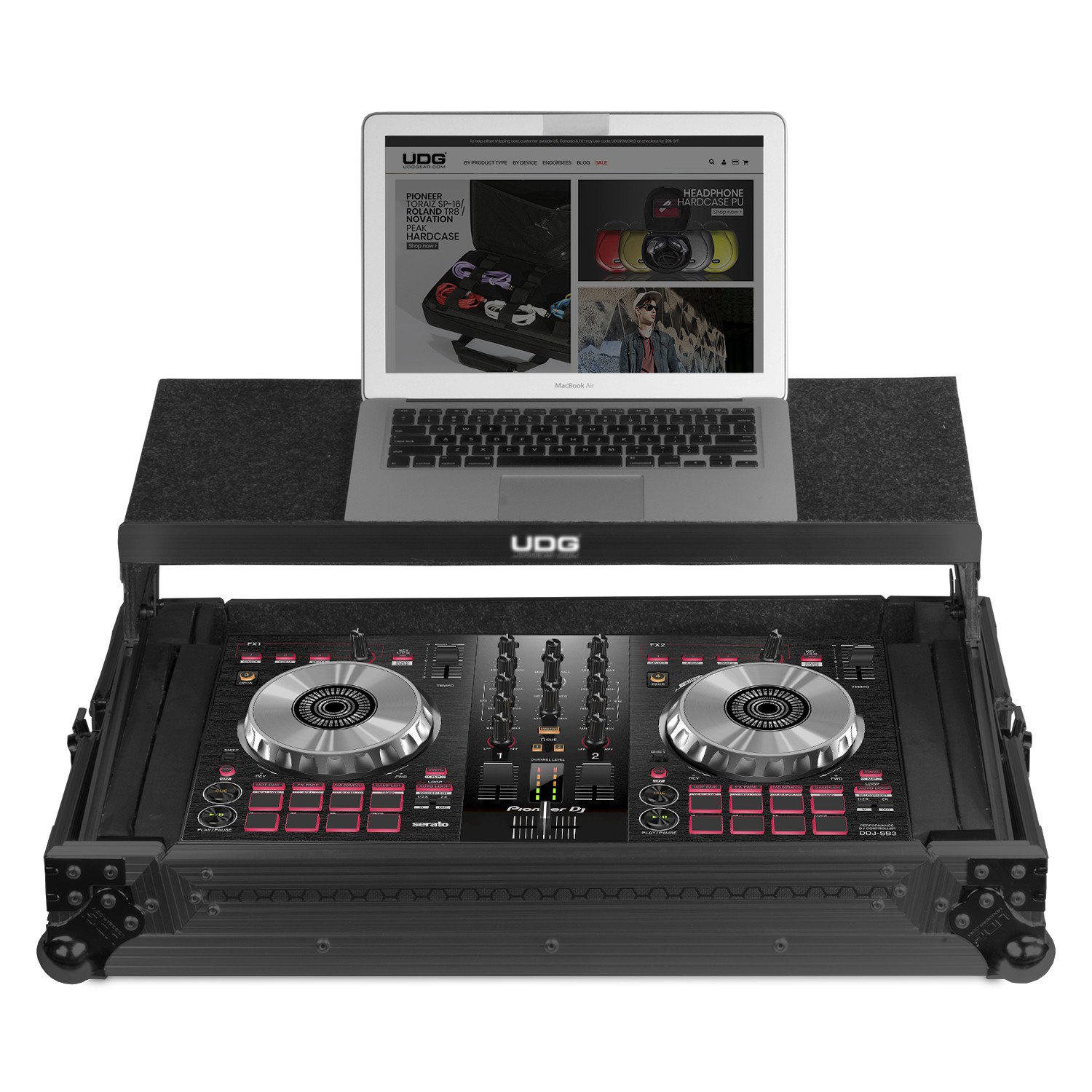 UDG Ultimate Flight Case Multi Format XL Black MK3 Plus (Laptop