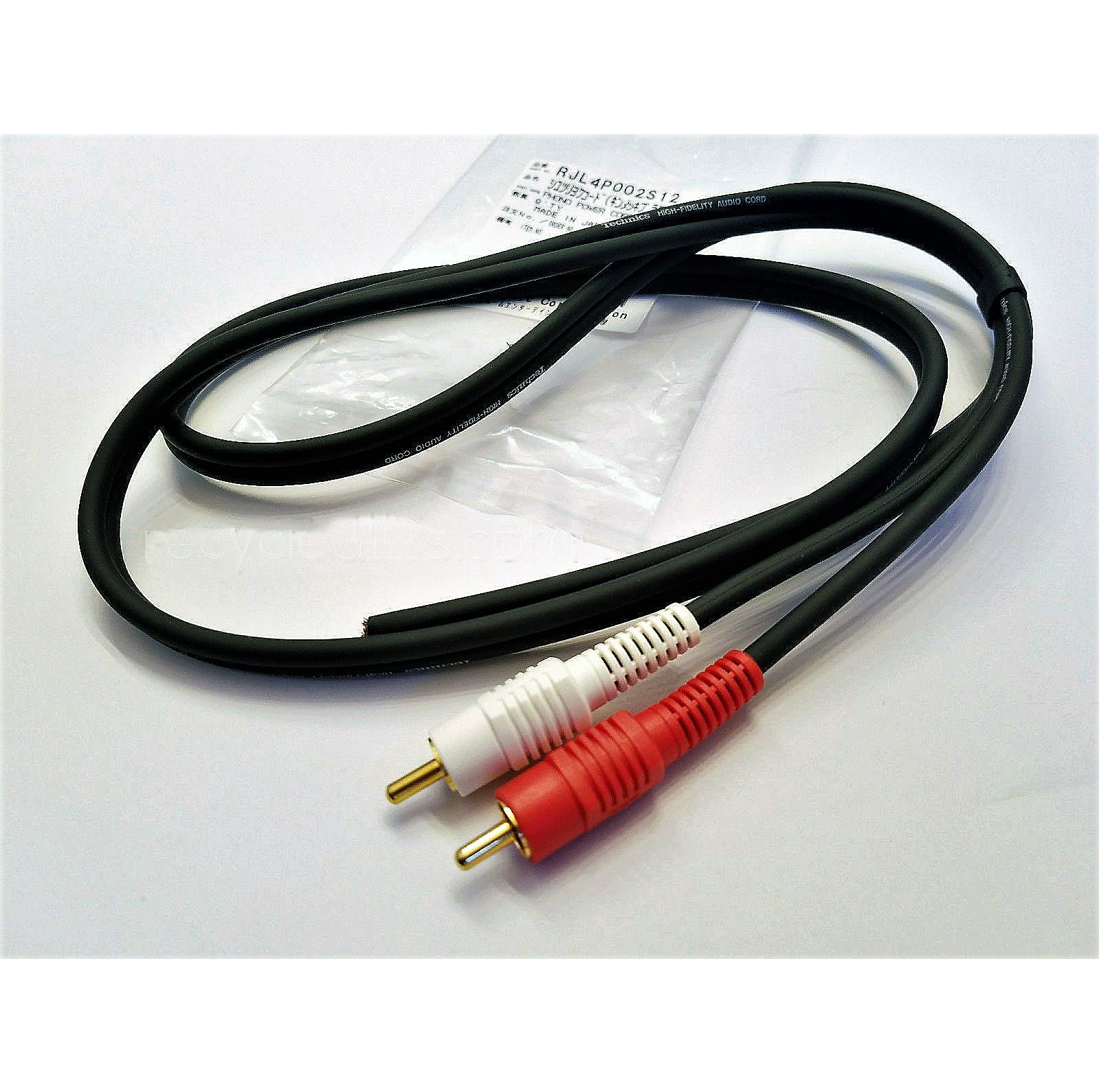 Technics Gold Phono Cord for SL-1200/1210 MK2/MK3/MK4/MK5/M5G/MK6/GLD/LTD